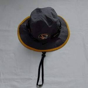 Gray and Yellow Bucket Hat with Logo